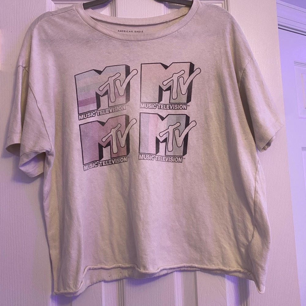 cropped MTV graphic tee